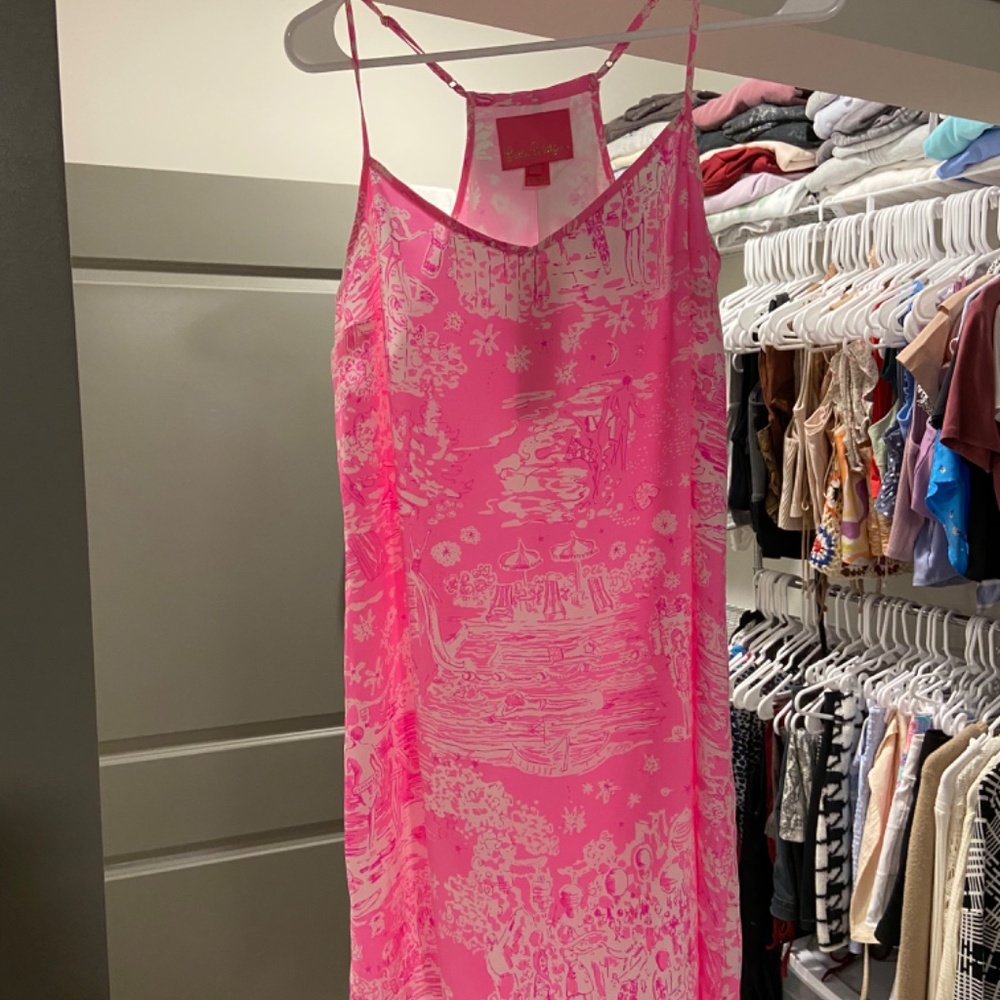 Lily Pultizer dusk silk dress, size xs - Picture 5 of 5